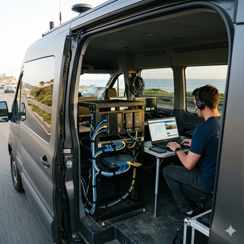 Mobile operations vehicle-mounted WiFi